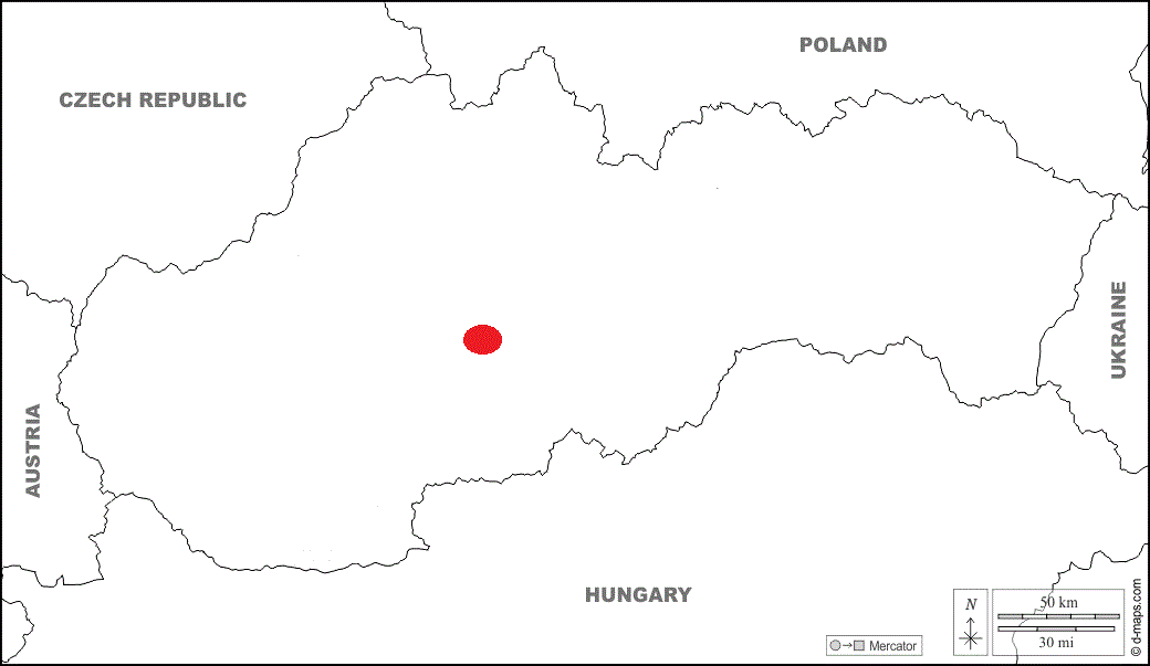 mapa Slovenska