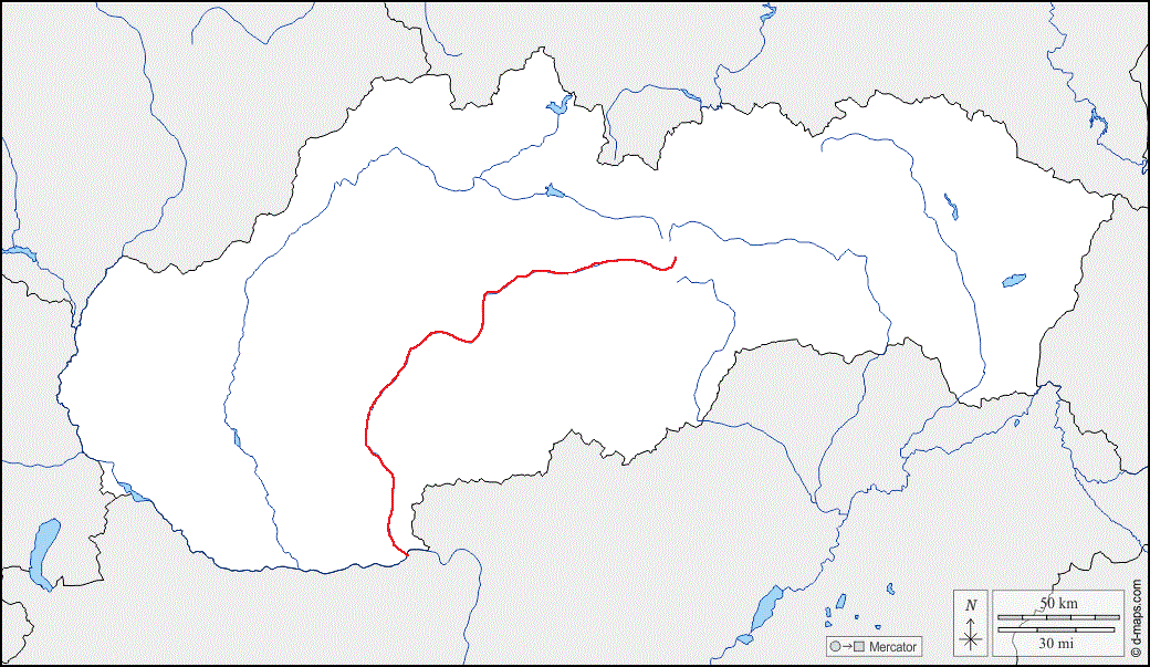 mapa Slovenska