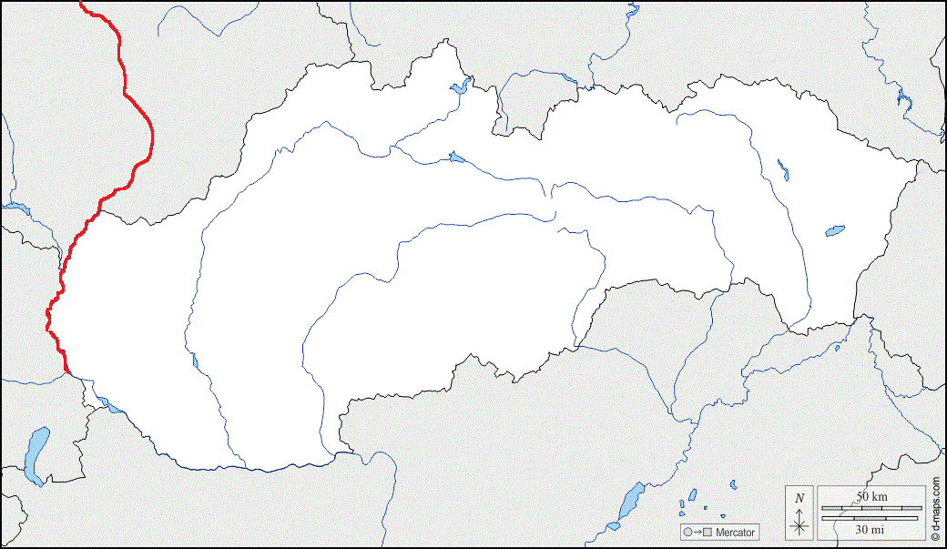 mapa Slovenska