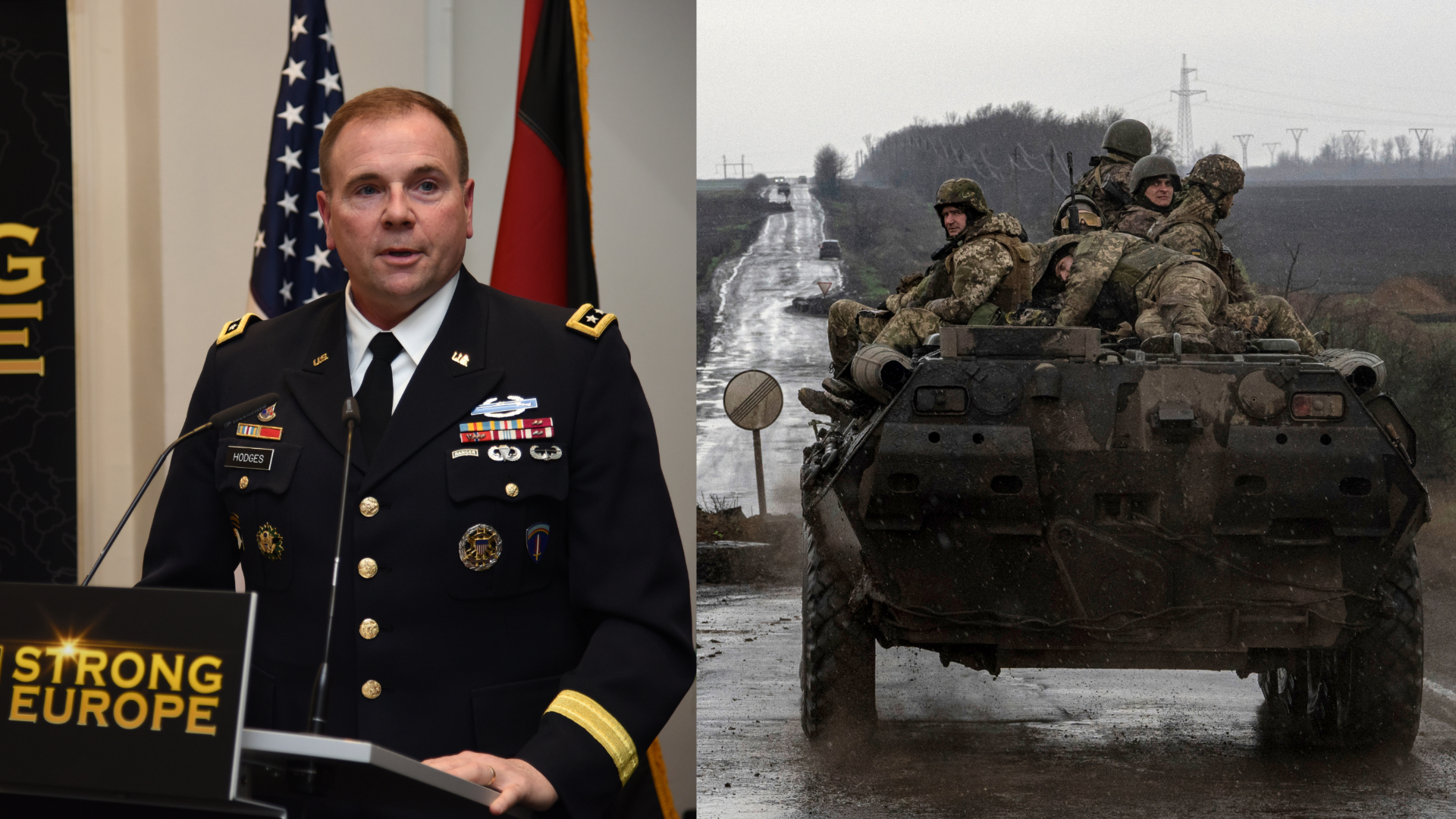 Ben Hodges, ukrajinské obrnené vozidlo