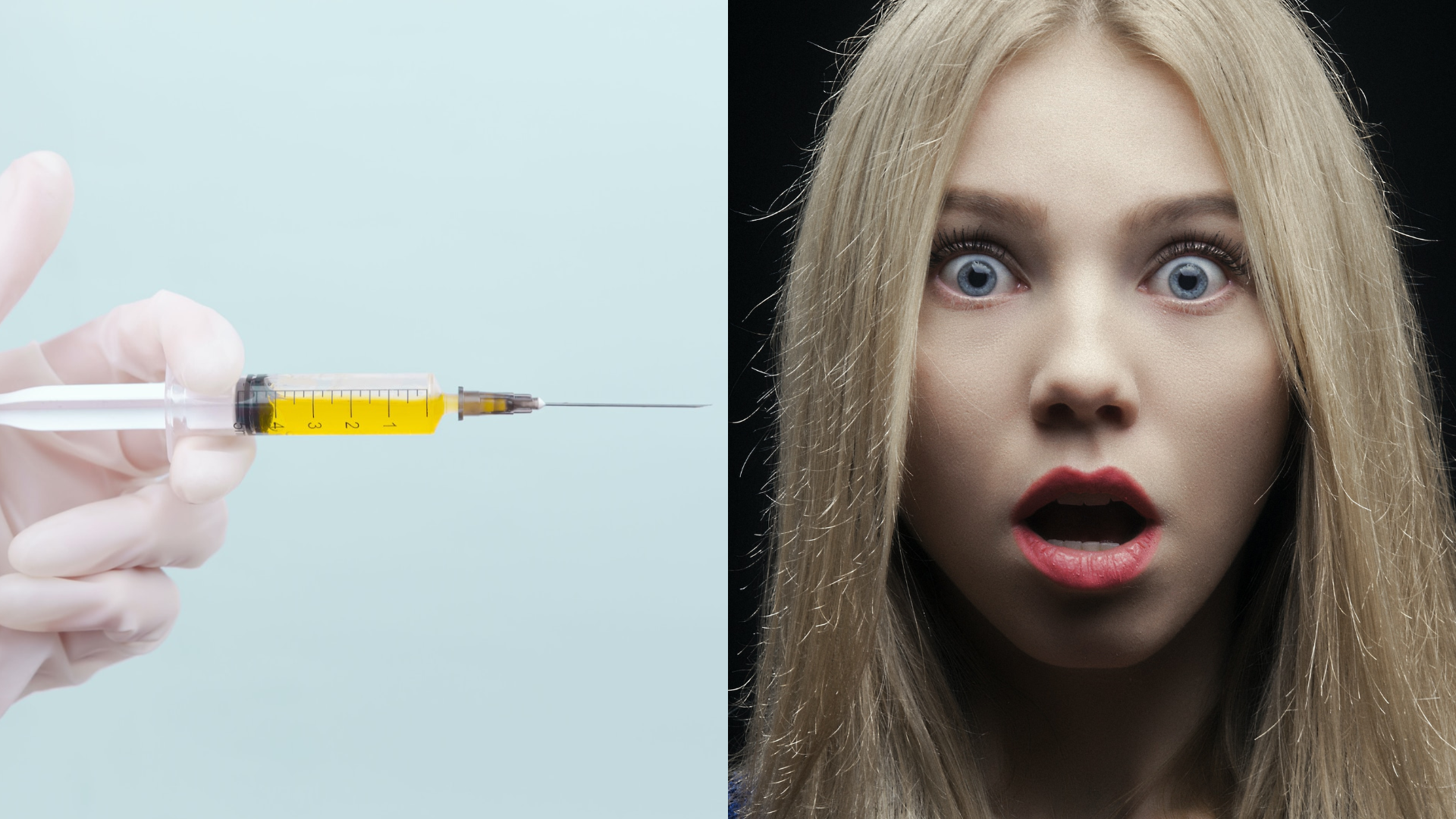 Vakcína a prekvapená žena