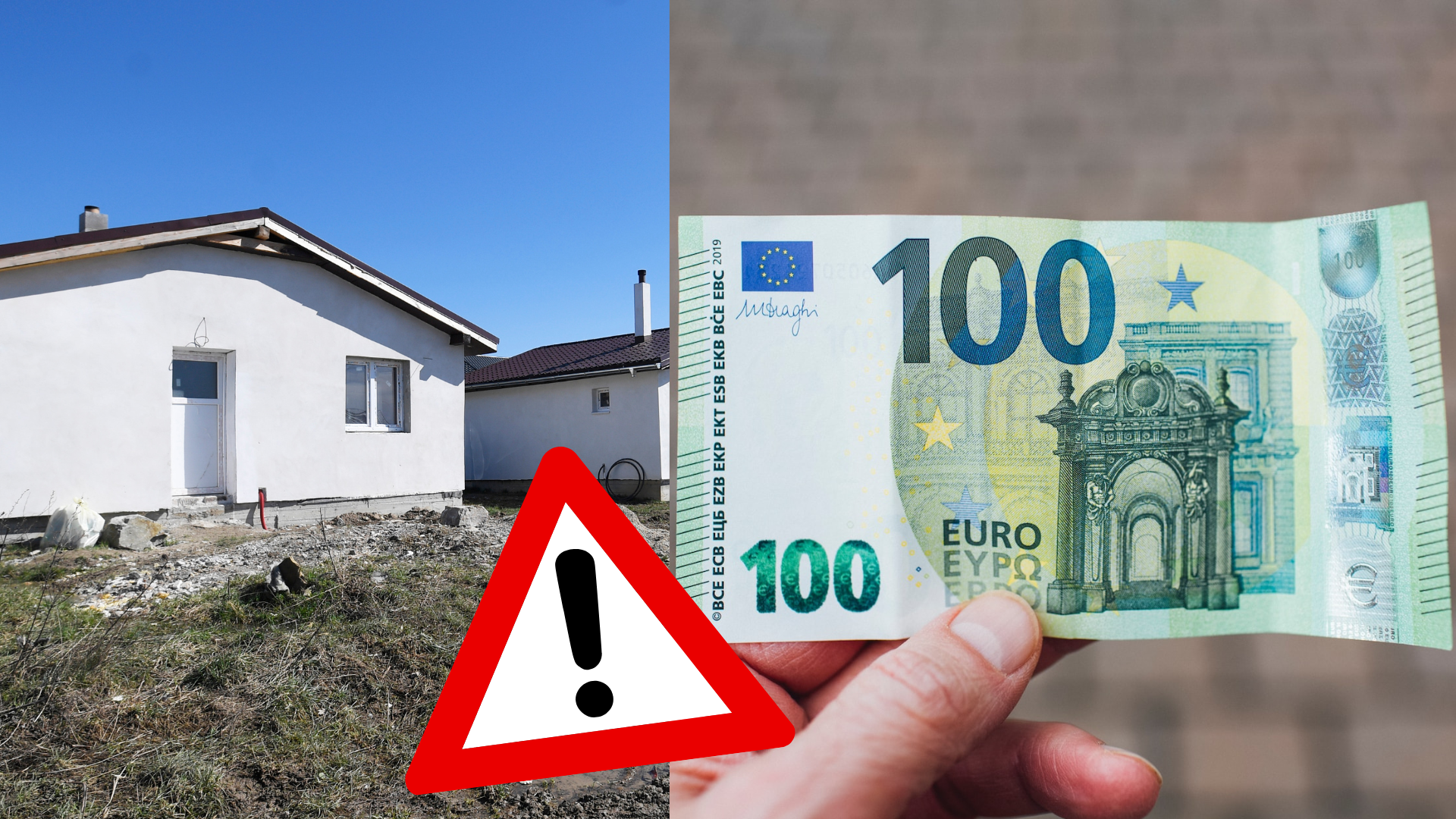 Novostavba a sto eur