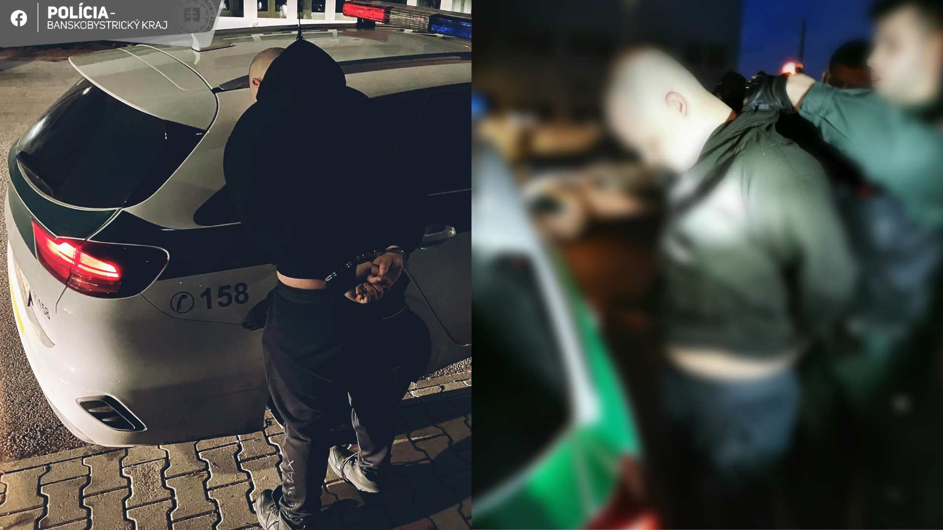 Polícia a zadržaný muž