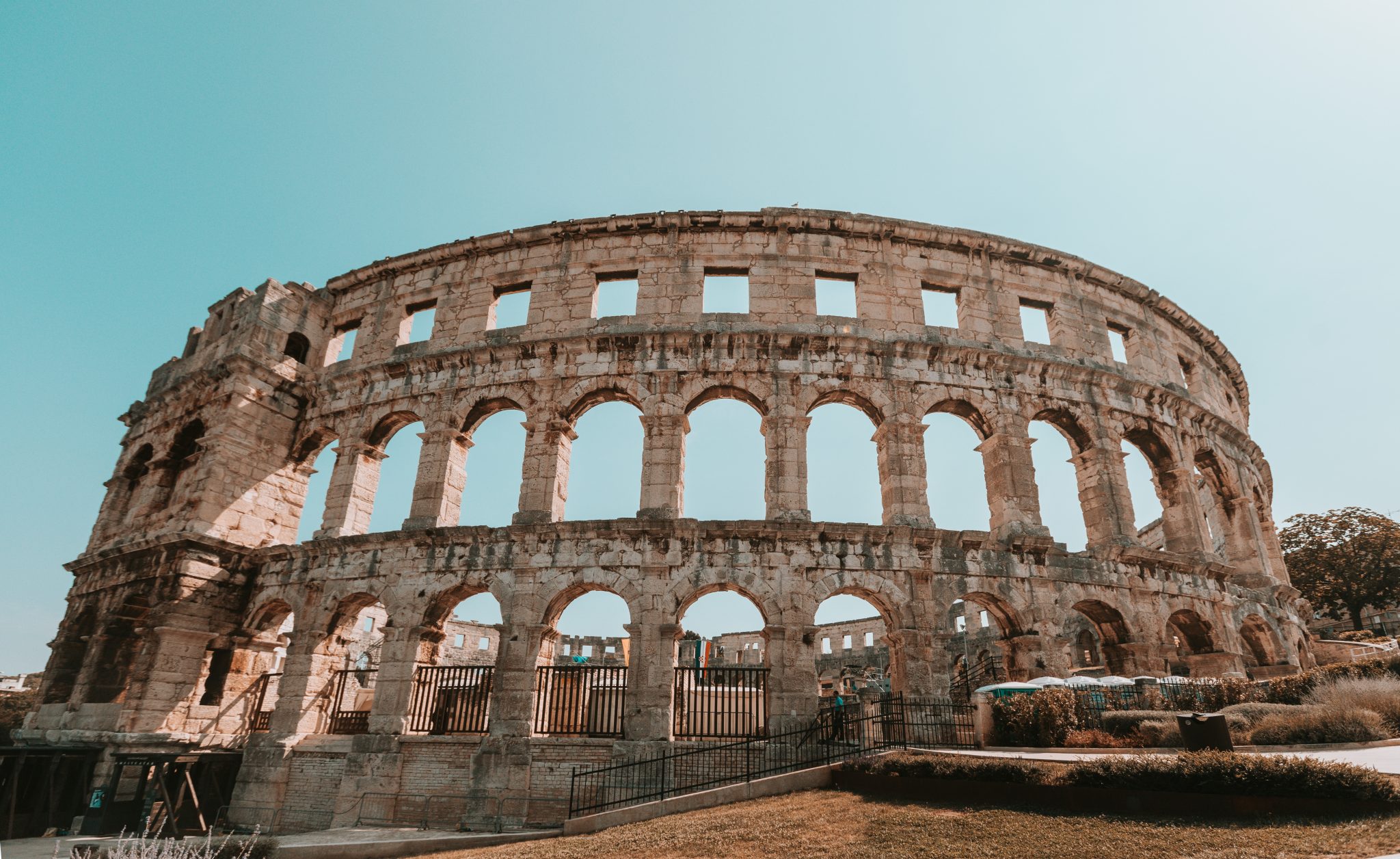 chorvátsko pula pula arena amfiteáter