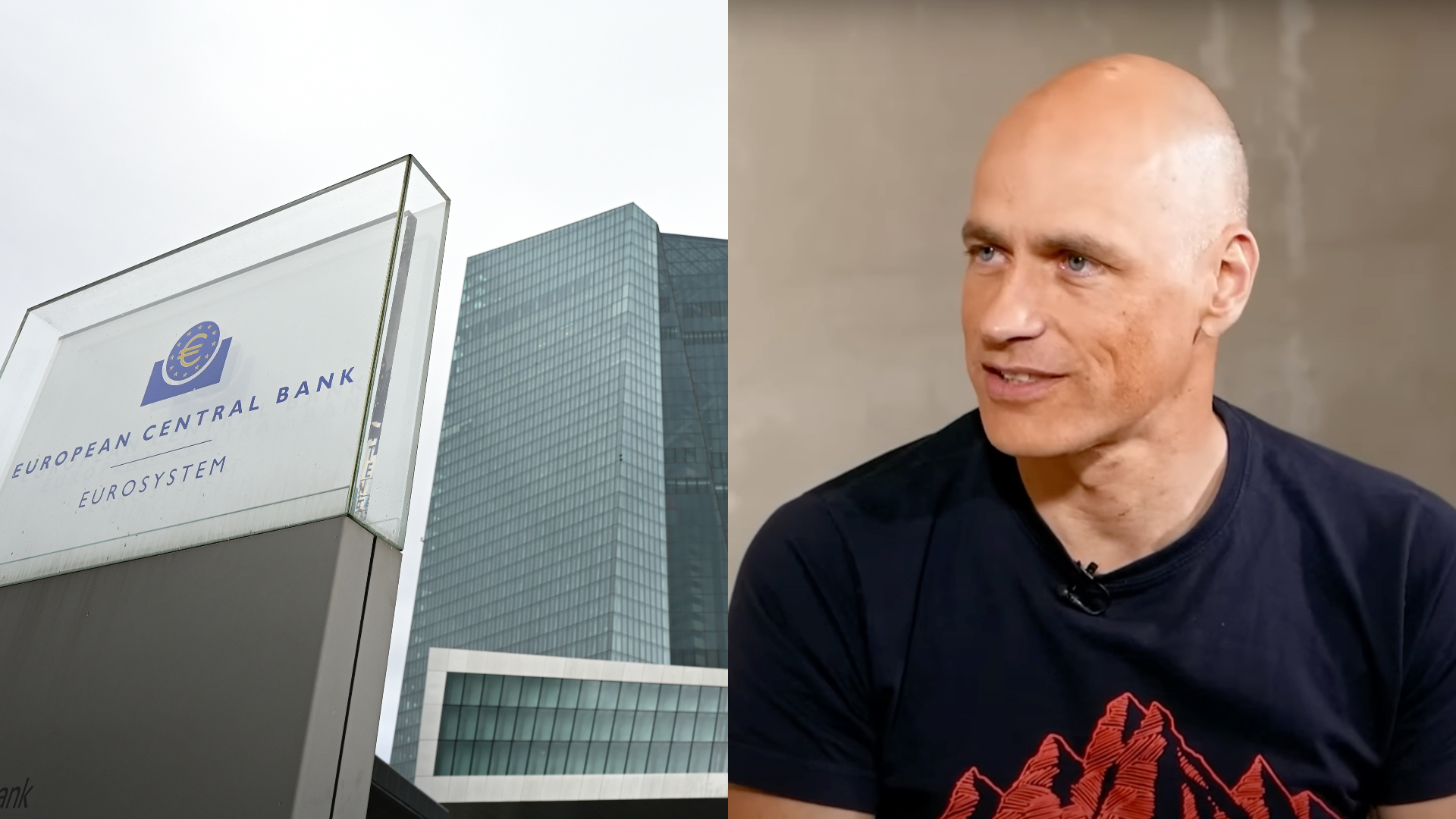 Európska centrálna banka a slovenský ekonóm Juraj Karpiš