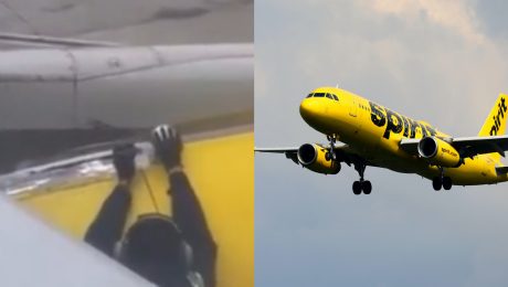 Krídlo lietadla opravovali