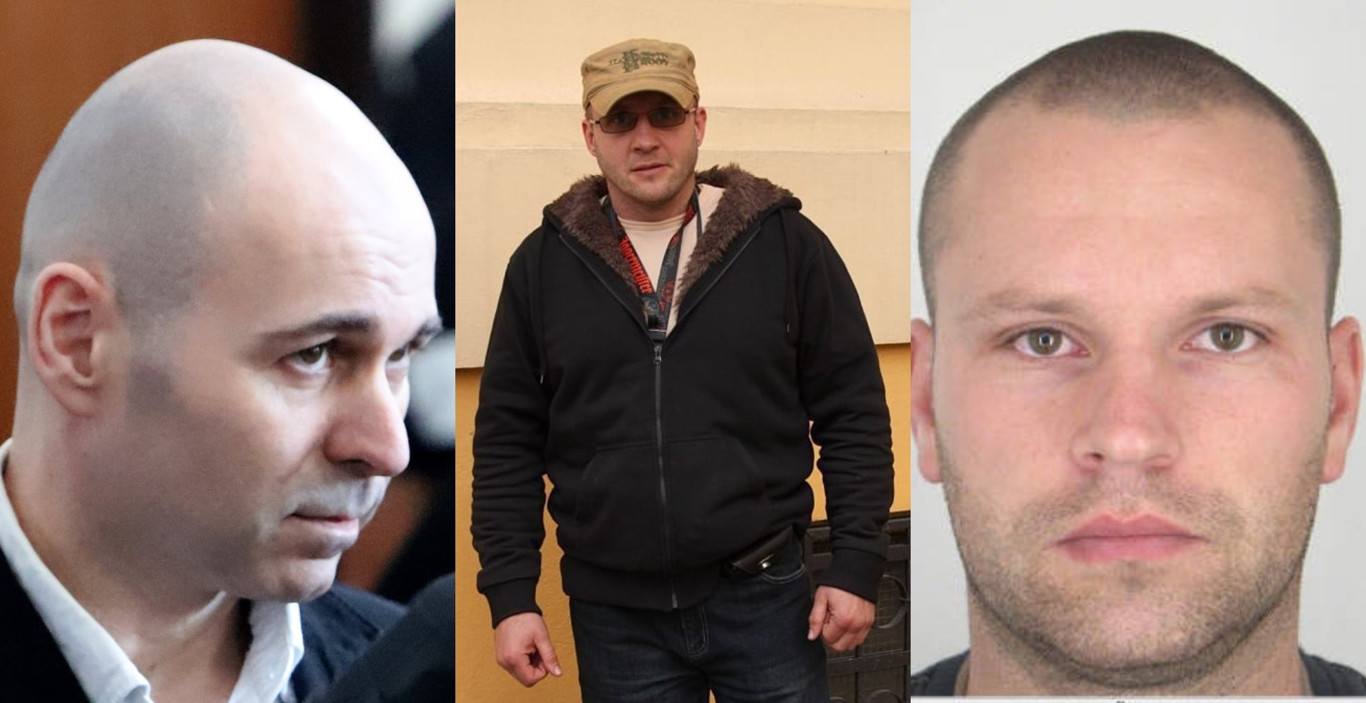 Zľava Peter Taufer, zavraždený František Vanco a Marek Danihel v pátraní Interpolu.