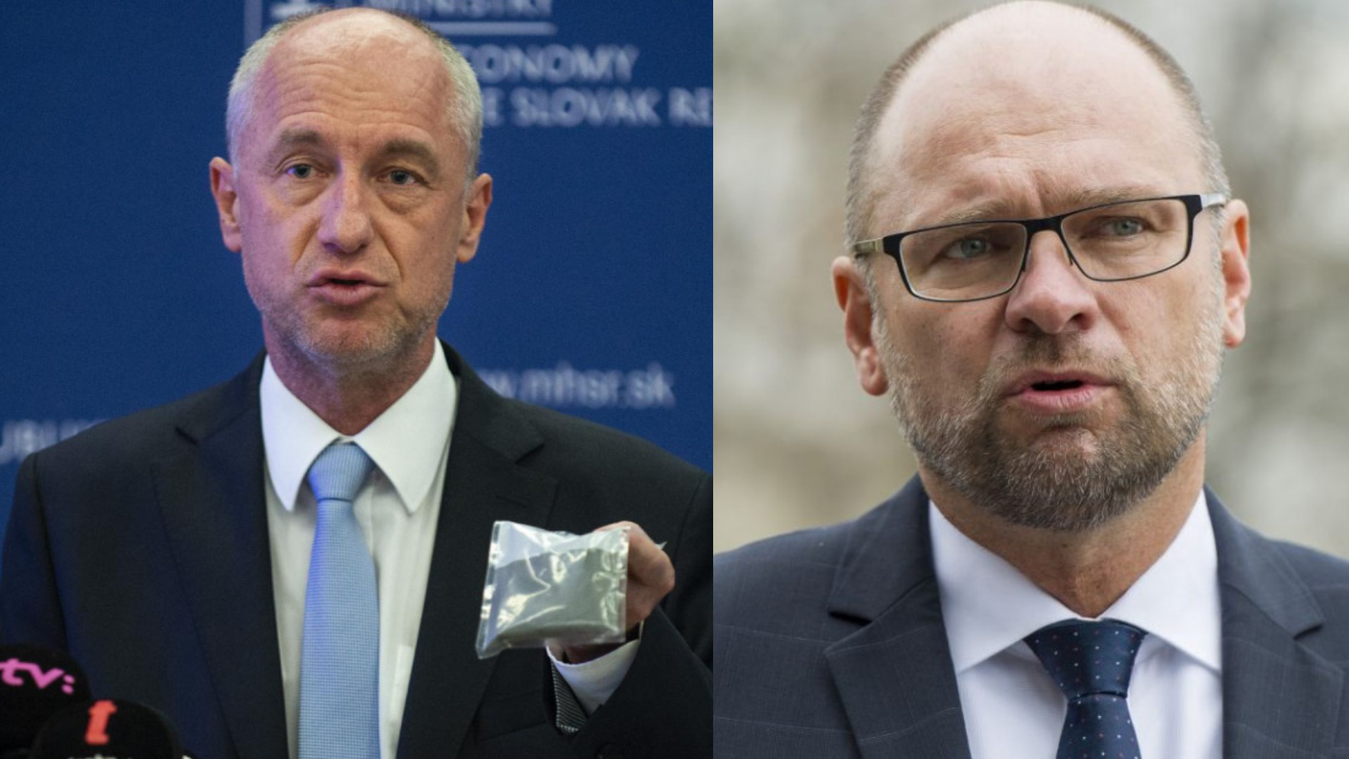 Na snímke je Karel Hirman a Richard Sulík.