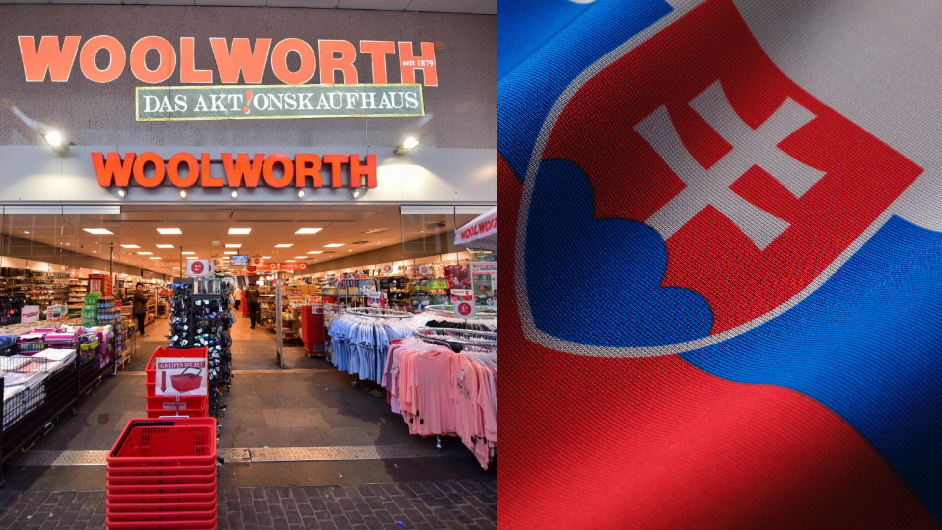Woolworth, slovenská vlajka