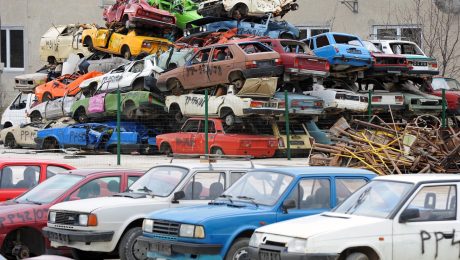 Na snímke šrotovisko v Poprade.