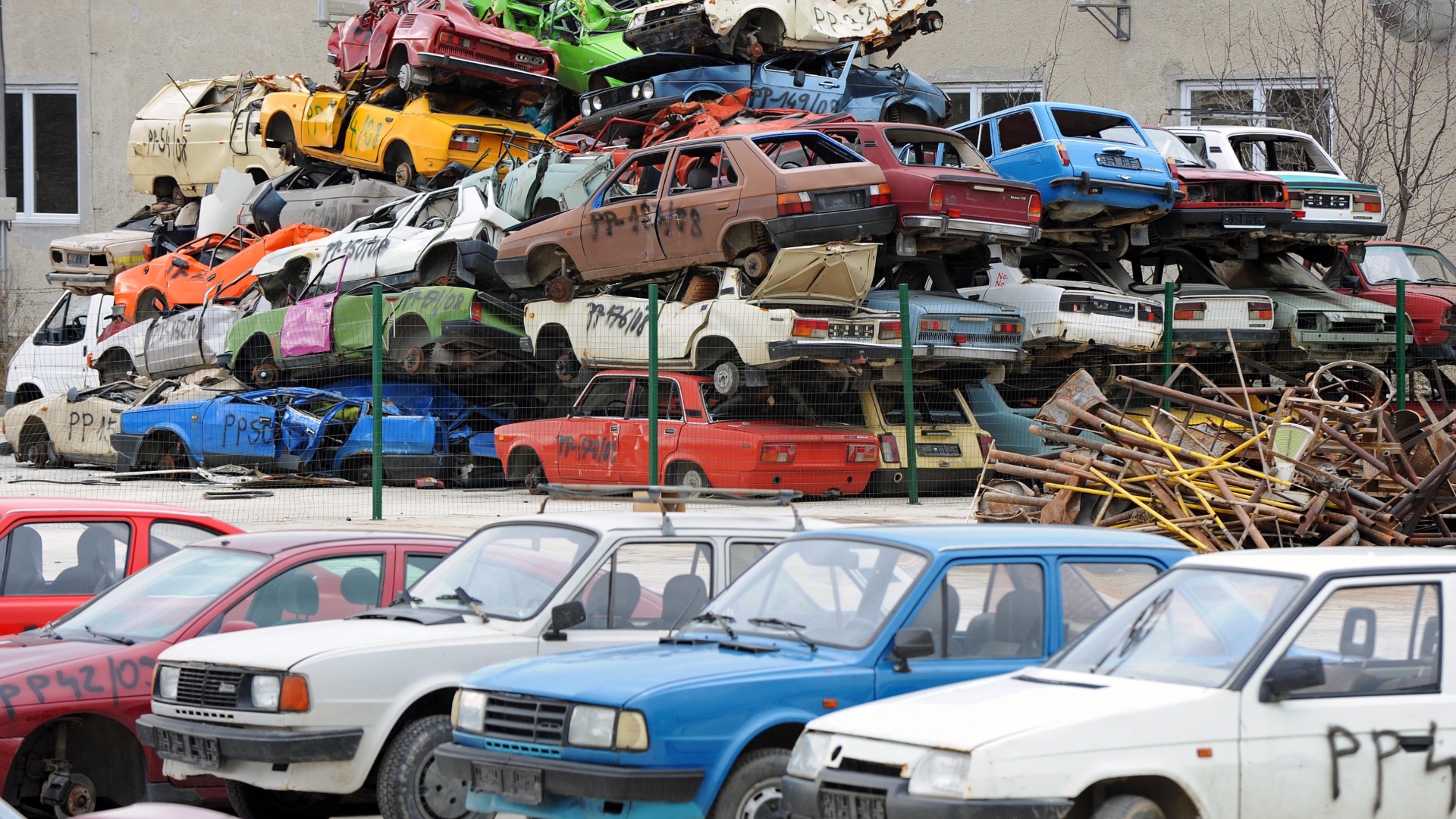 Na snímke šrotovisko v Poprade.