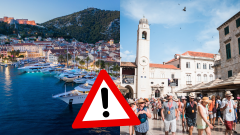 Ostrov Hvar a turisti v Chorvátsku