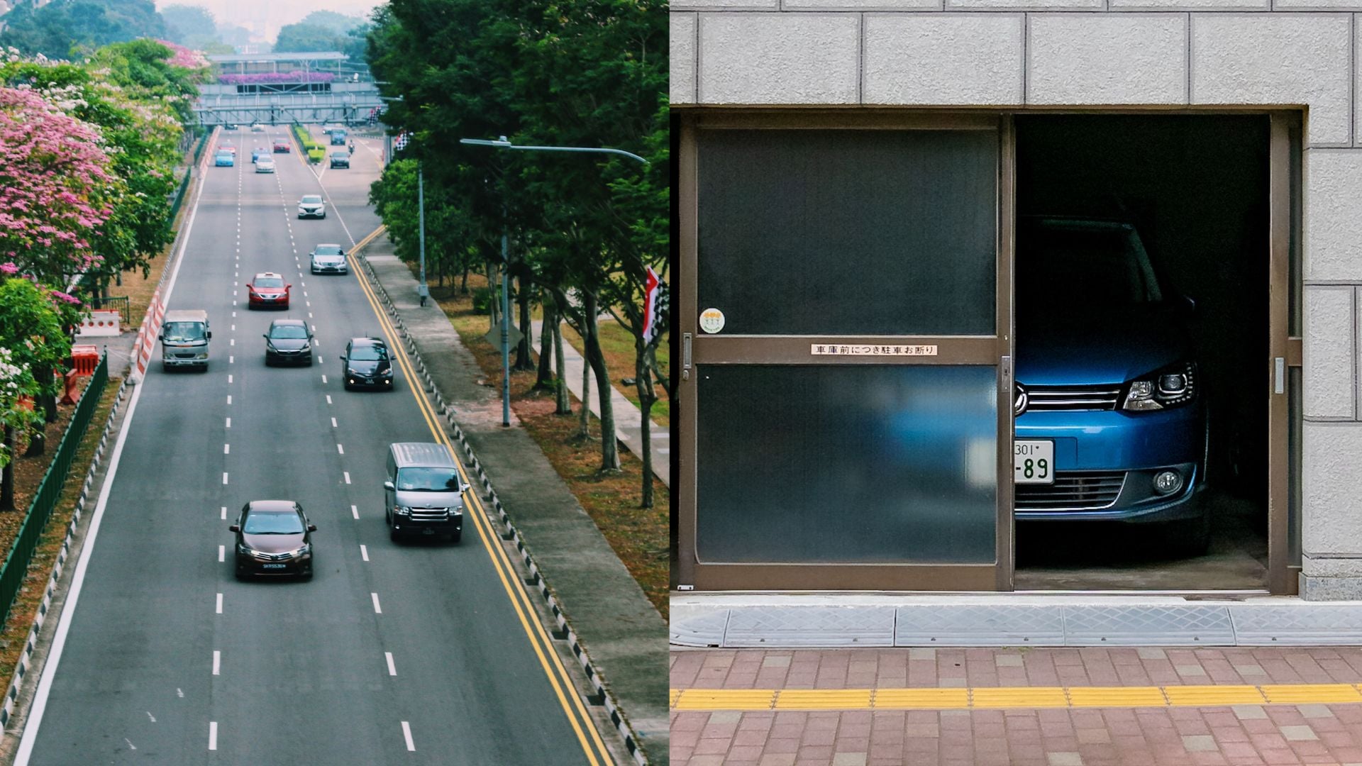 Na snímke sú autá jazdiace po trojprúdovej ceste.