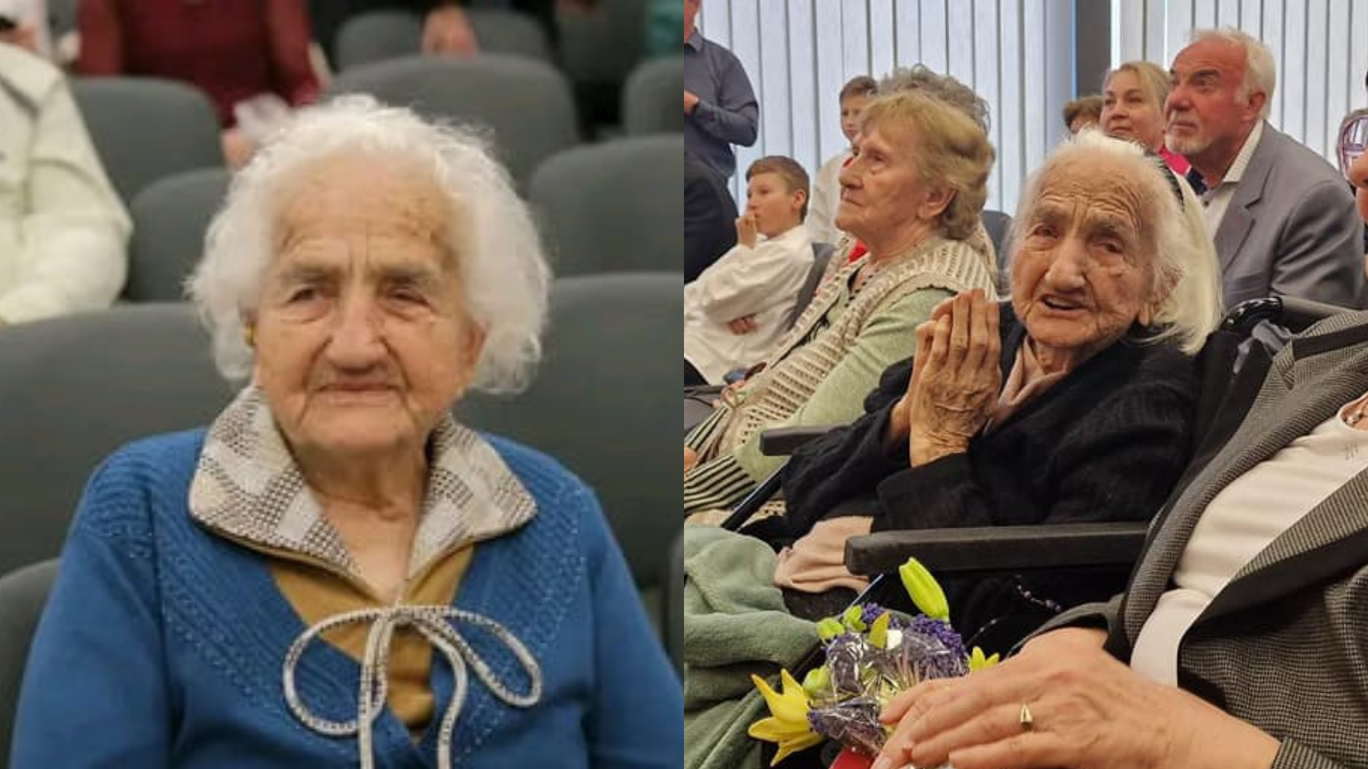 Na snímke je najstaršia Slovenka Gizka Dvončová