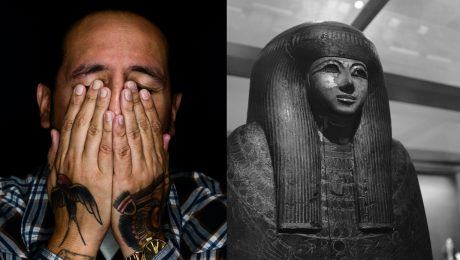 Chorý muž a hrobka