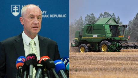 Dočasne poverený minister hospodárstva Karel Hirman a žatva obilia