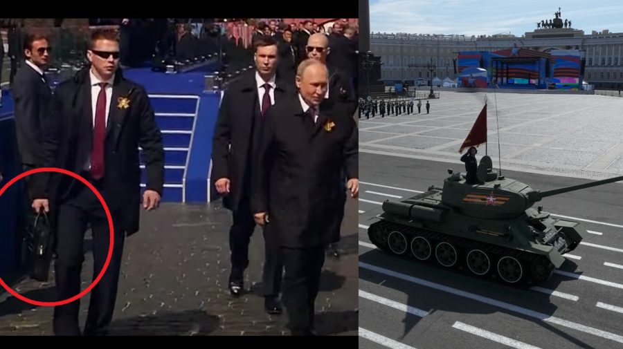 vojenská prehliadka na Červenom námestí v Moskve