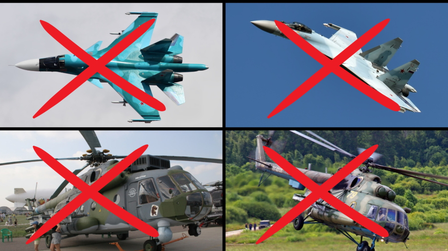 Ruské lietadlá.