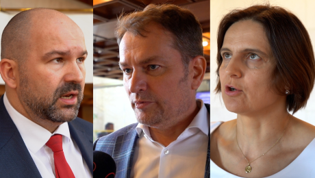Peter Pčolinský, Igor Matovič, Mária Kolíková rozprávajú
