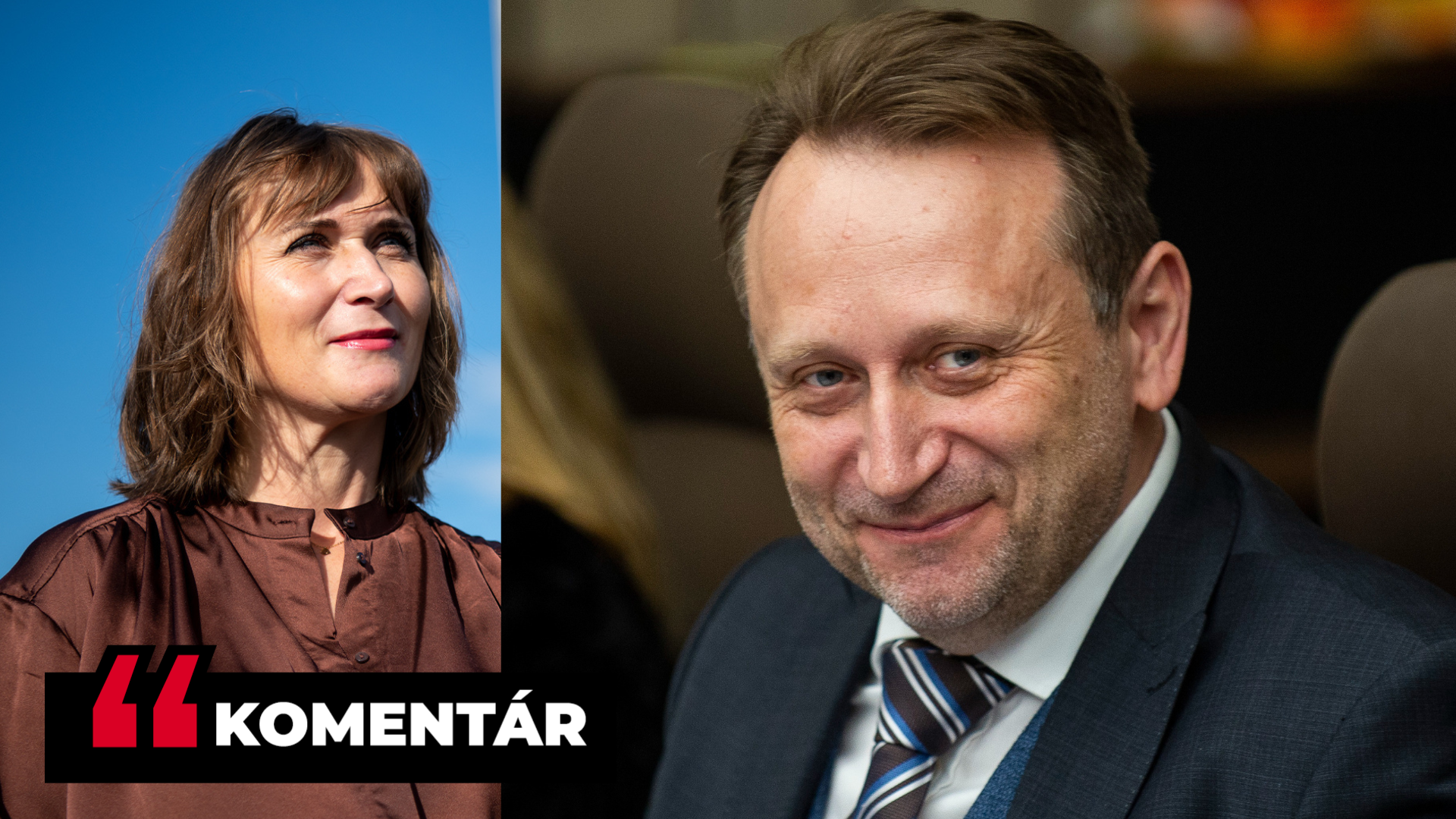 Xénia Makarová a Samuel Vlčan hľadia