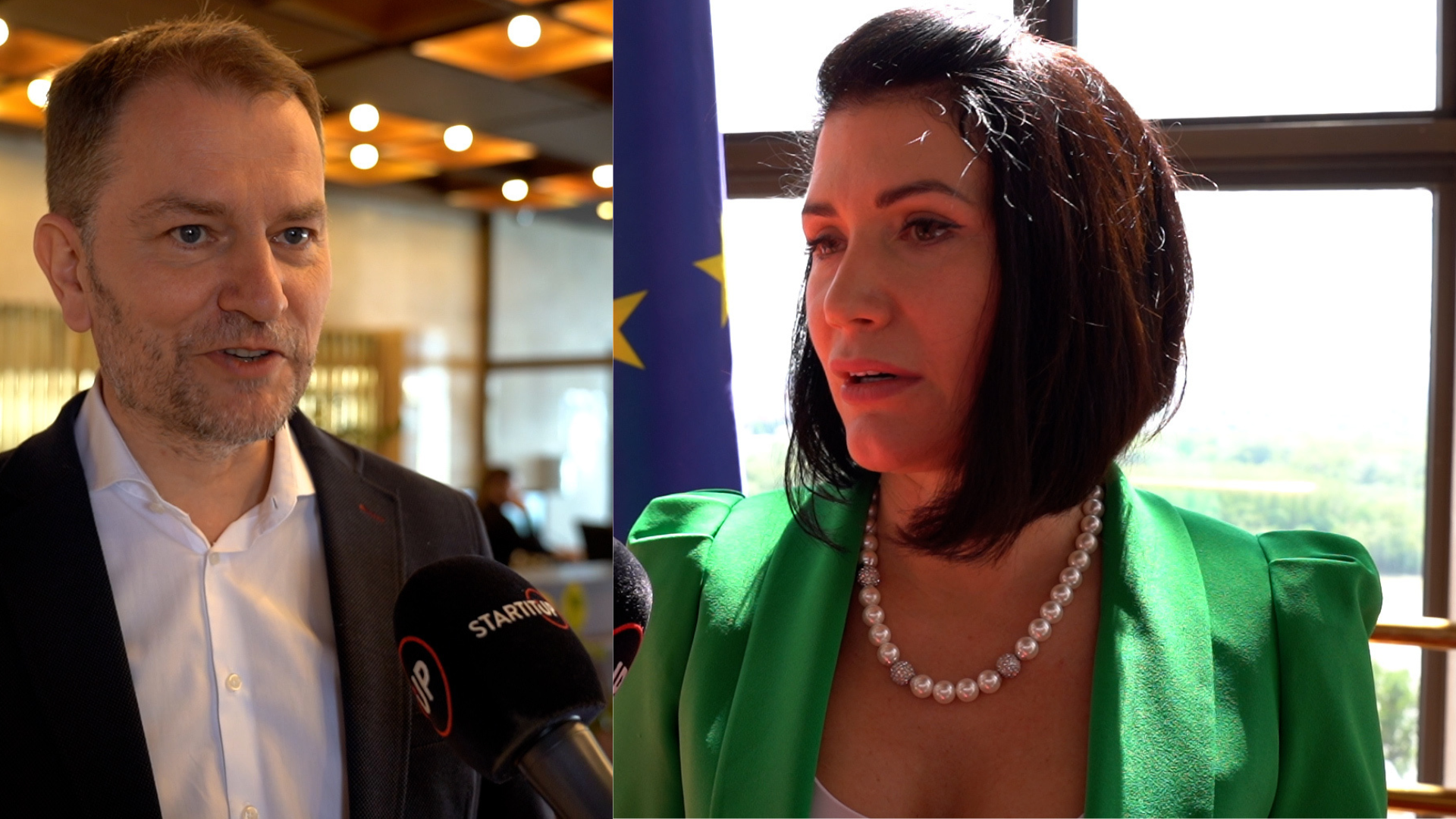 Igor Matovič a Jana Bittó Cigániková sa rozprávajú