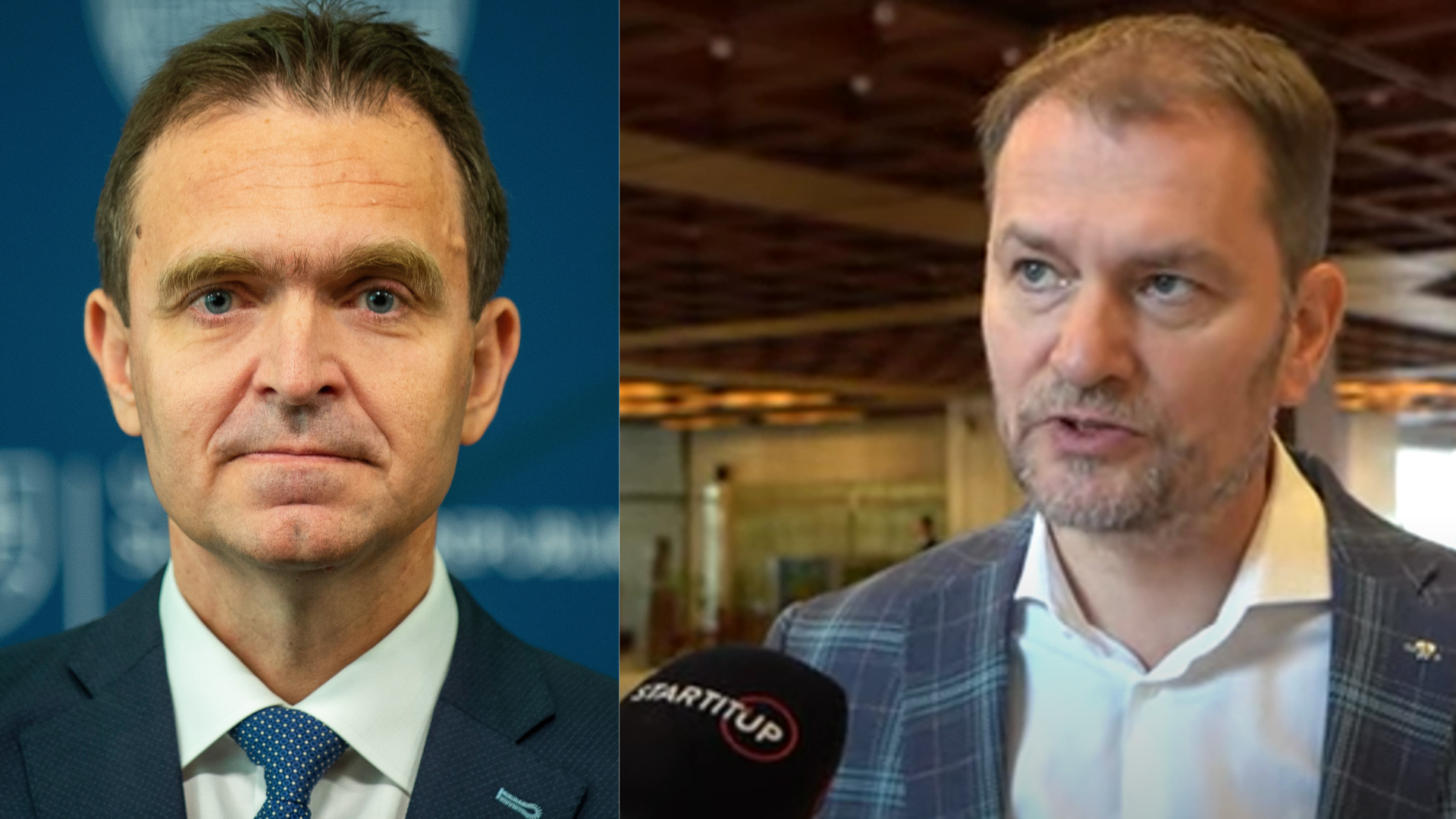 Ľudovít Ódor a Igor Matovič hľadia na seba