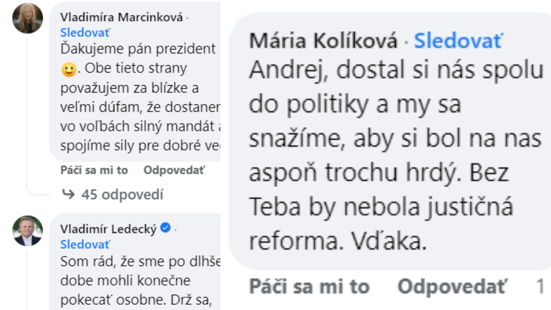 Screenshot FB-Andrej Kiska