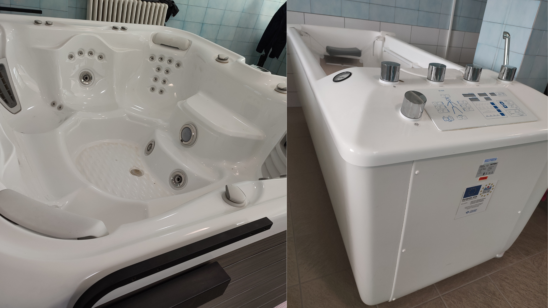 Vírivý bazén, vaňa s podvodnými masážnymi dýzami