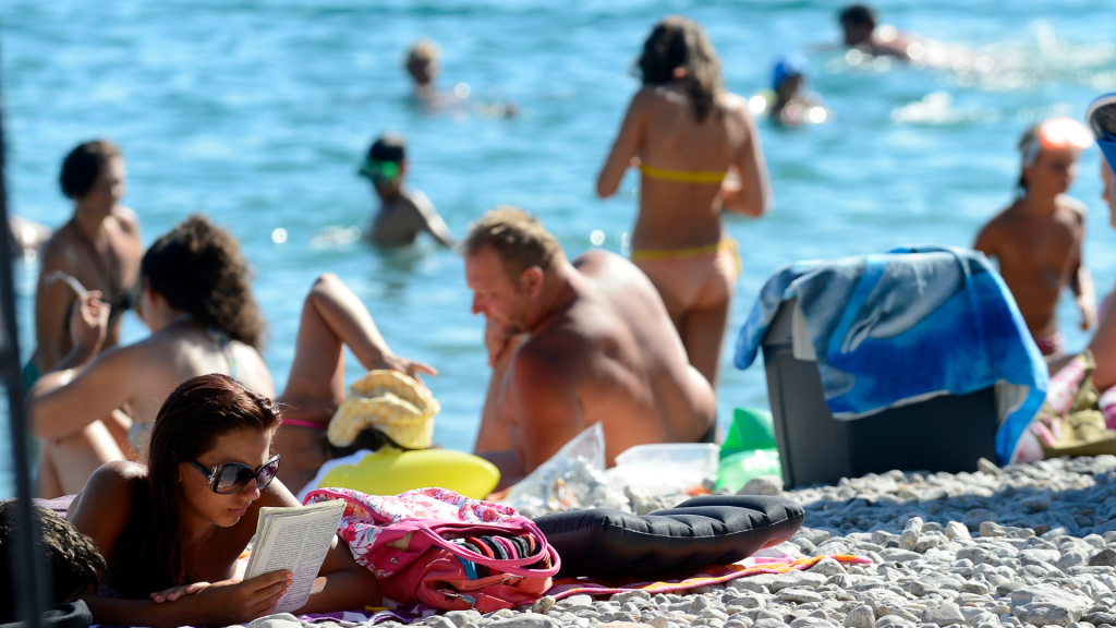 chorvátsko pláž leto