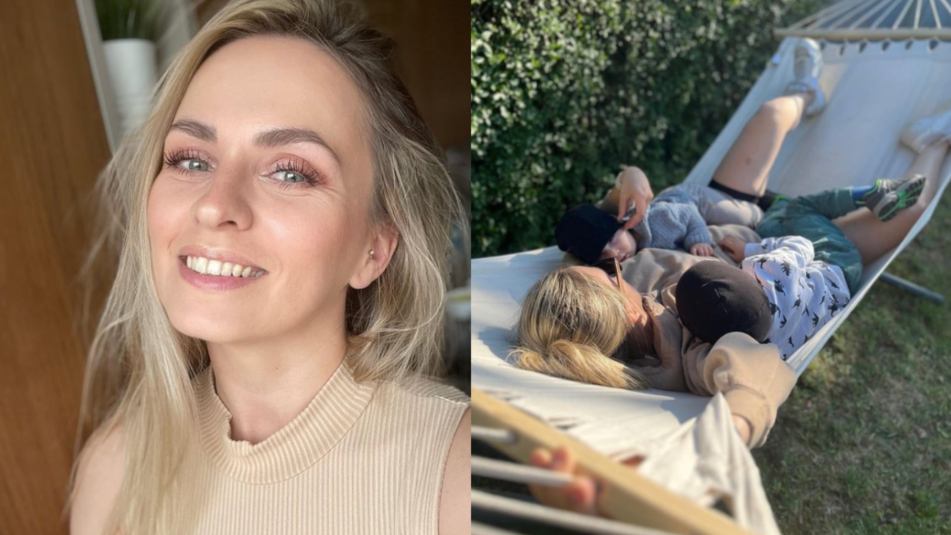 Usmiata žena s deťmi