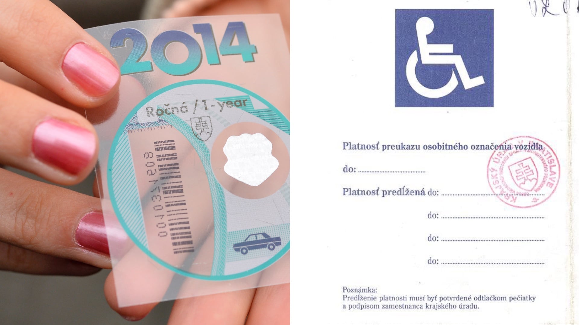 dialnicna znamka, tzp preukaz