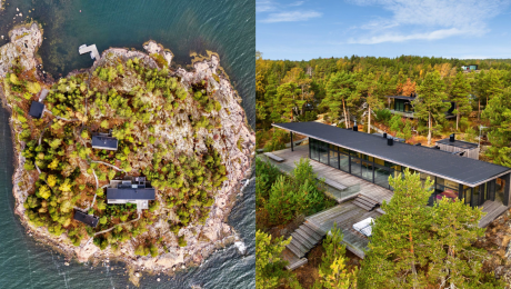 Ostrov Remmarholmen a stavba na ostrove