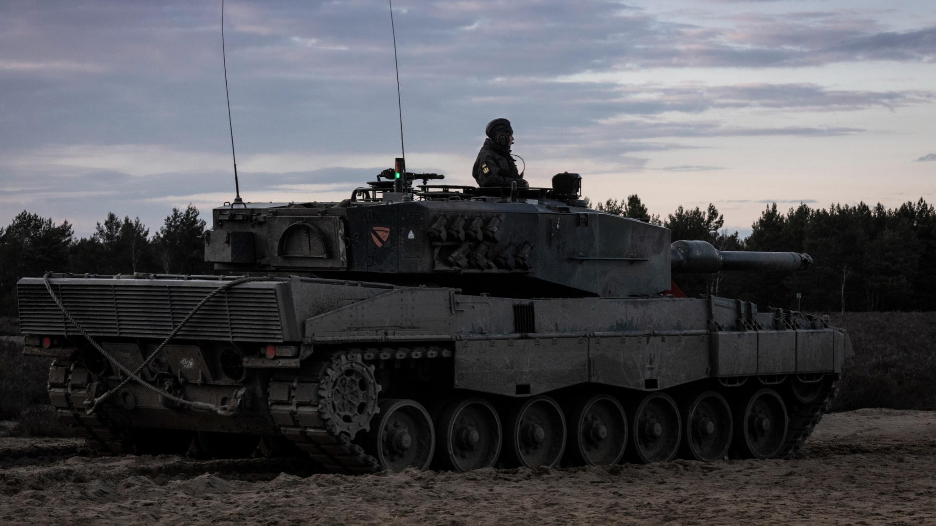 Leopard vo výcvikovom stredisku pre Ukrajincov v Poľsku