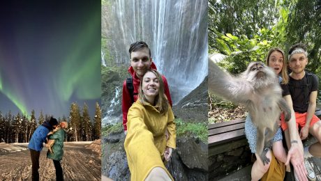 Práca husky guide-a