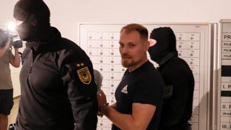 Alexander Salmanov po zadržaní NAKA.