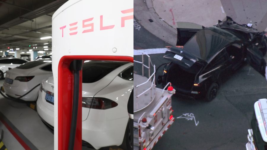 Automobily Tesla, nabíjanie, problémy a nehoda Tesly