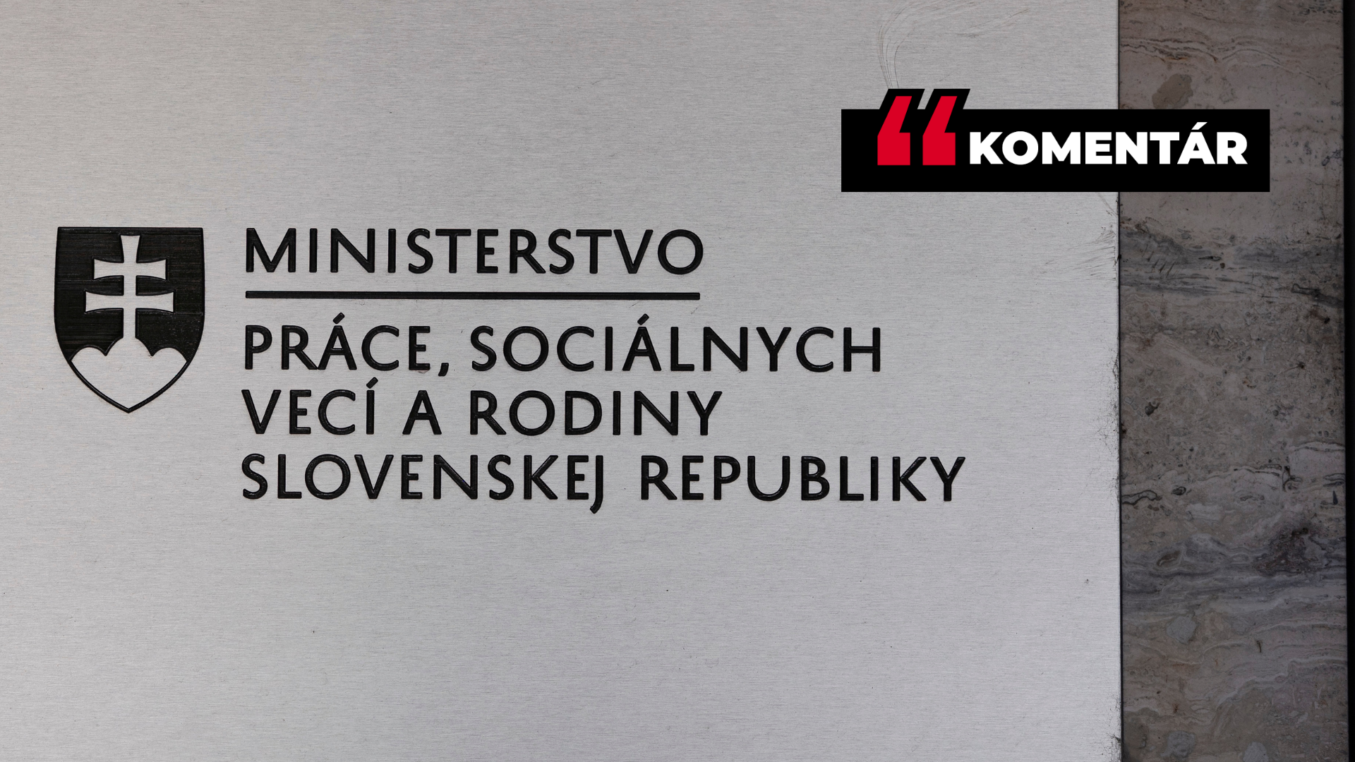 Fasáda rezortu práce