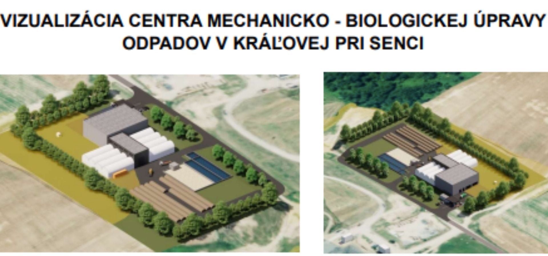 vizualizácia projektu Centra na spracovanie odpadu