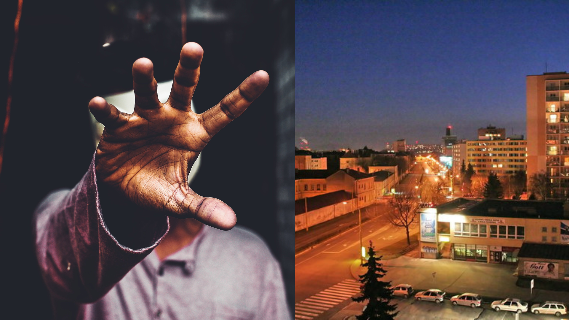 Muž si zakrýva tvár, Košice