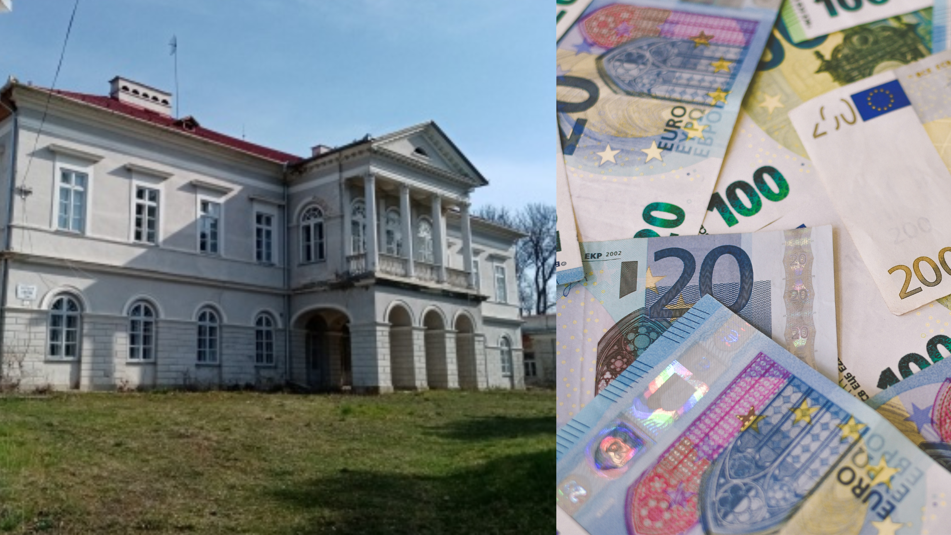 Historický kaštieľ v Tajnej, eurá