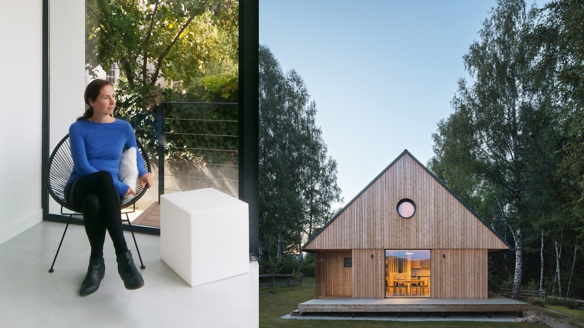 Chata s lesom vo vnútri: Gabriela premenila starý dom na útulnú drevostavbu pri vode, ktorá ťa ihneď očarí