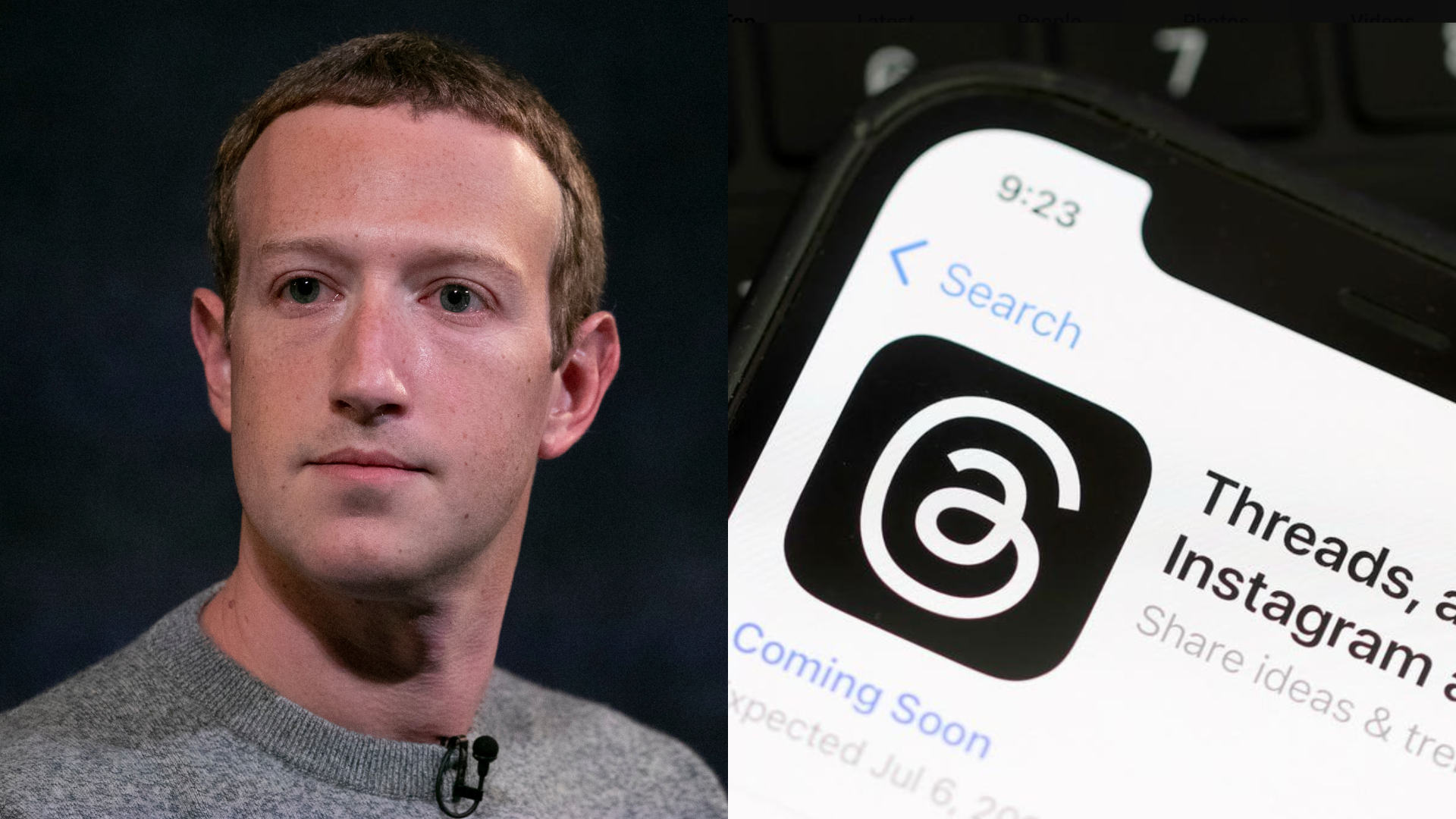 Mark Zuckerberg a aplikácia Threads