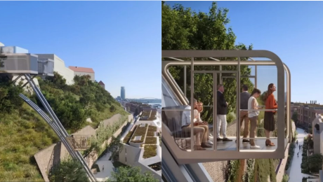 Vizualizácia výťahu na hrad