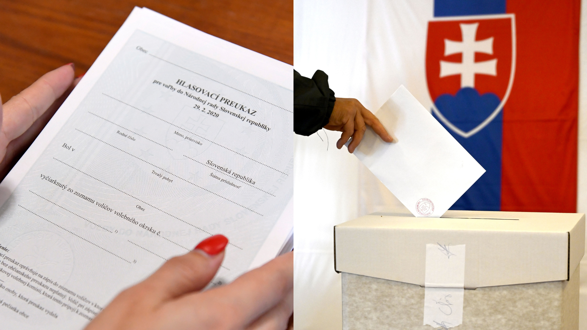 Hlasovací preukaz a volebná urna