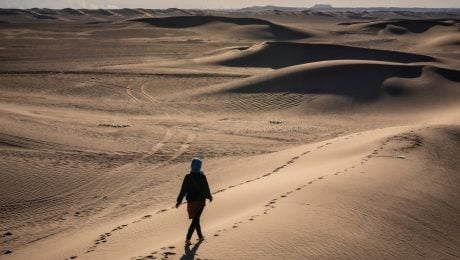 žena v púšti