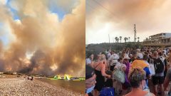 Katastrofálne požiare na ostrove Rodos v Gŕecku
