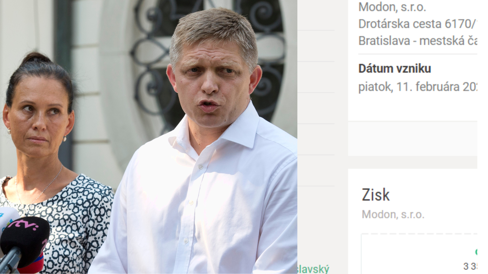 Svetlana a Robert Ficovci a Finstat