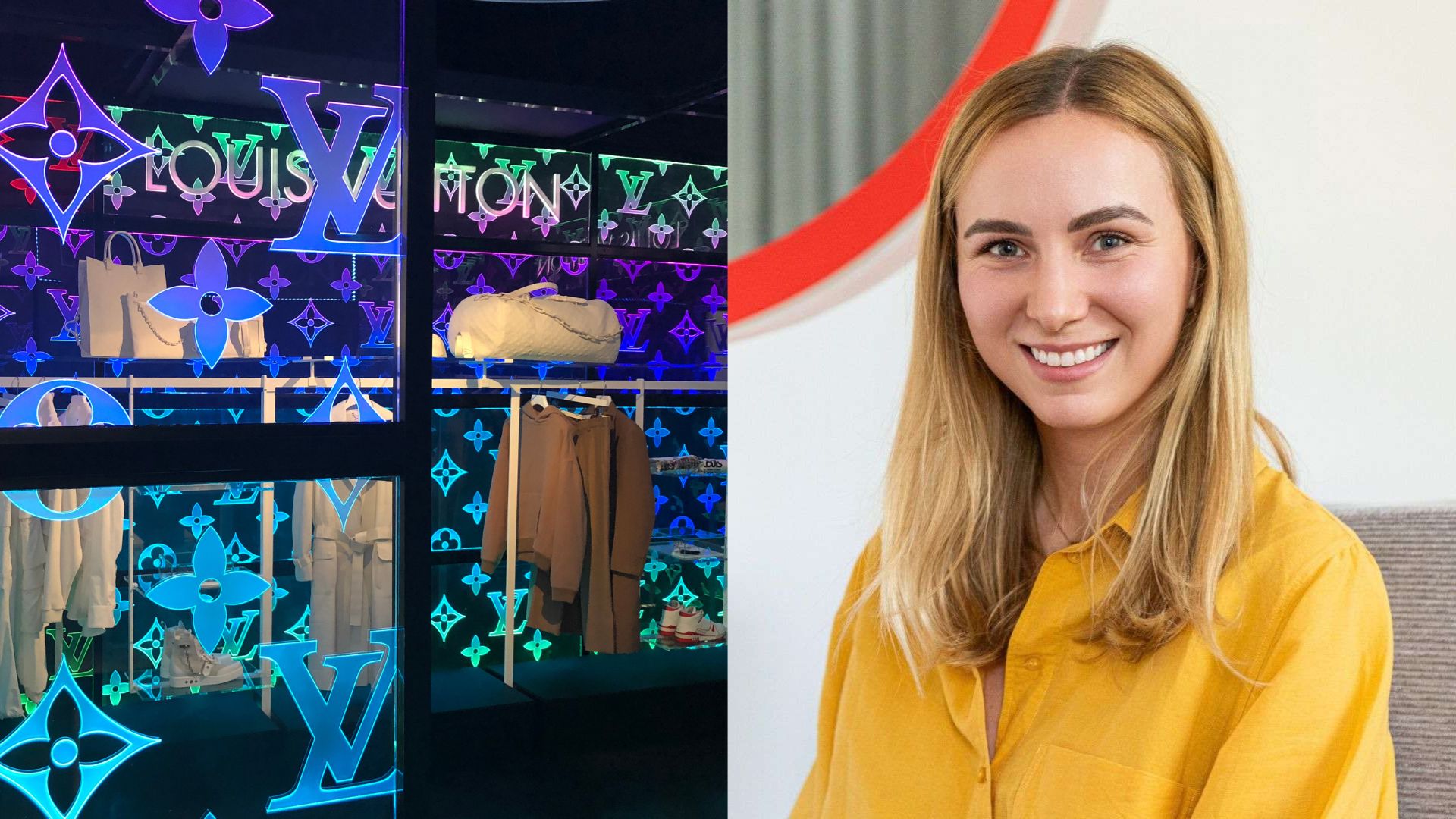 Louis Vuitton pop-up v Londýne pri príležitosti prvej kolekcie Virgil Abloh, Barbora Demová