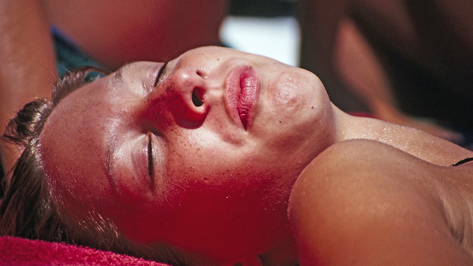 žena opaľovanie leto slnko úpal