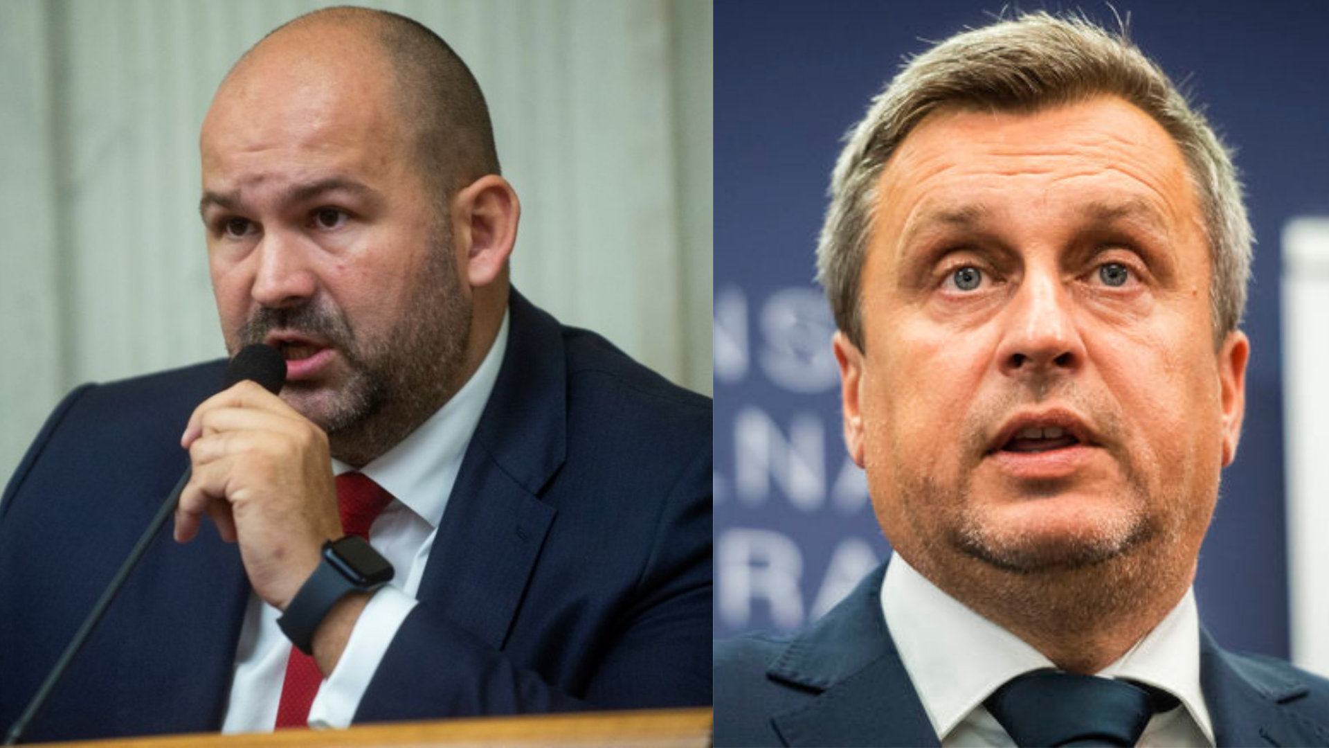 Na snímke je Peter Pčolinský a Andrej Danko